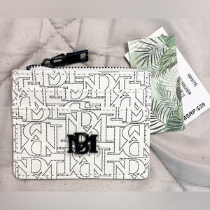 Badgley Mischka NEW Black and White Logo Card Holder